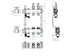 Oventrop Heizkreisverteiler mit zwei Heizkreisen, ausgestattet mit Durchflussanzeige für 0 - 5 l/min, in einem technischen Diagramm dargestellt.